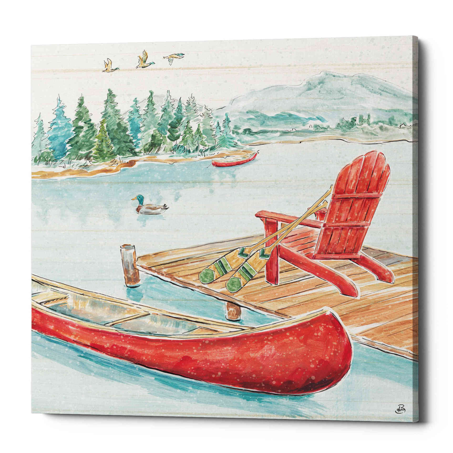 'Lake Moments IV' by Daphne Brissonet, Canvas Wall Art