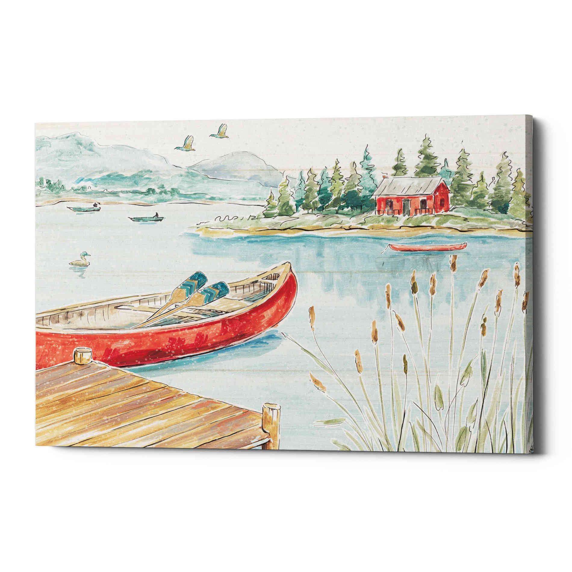 'Lake Moments I' by Daphne Brissonet, Canvas Wall Art