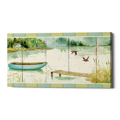 Image of 'Lakeside Dock' by Daphne Brissonet, Canvas Wall Art