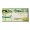 'Lakeside Dock' by Daphne Brissonet, Canvas Wall Art