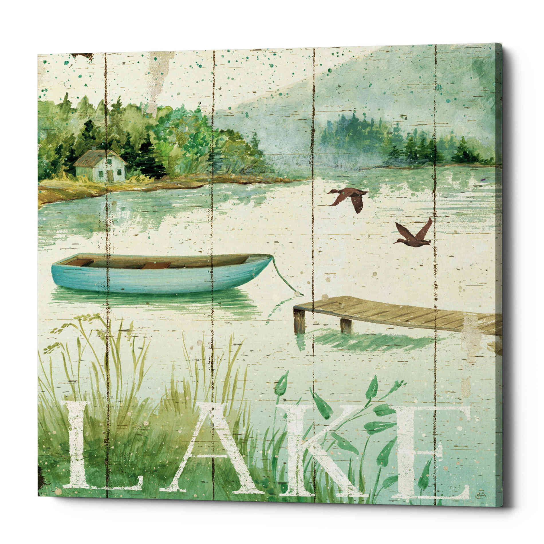 'Lakeside II' by Daphne Brissonet, Canvas Wall Art