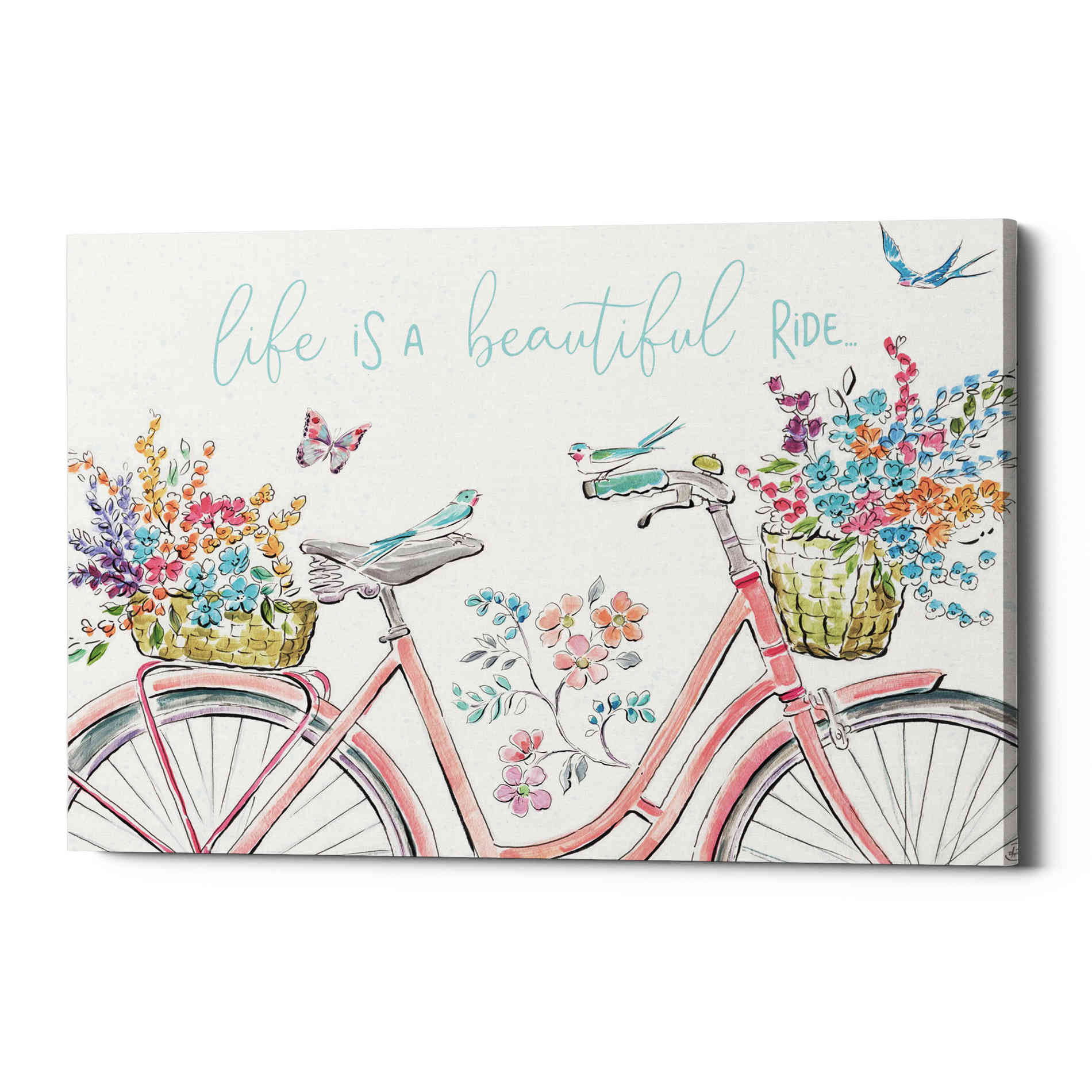 'Sparrow Spring III Light' by Daphne Brissonet, Canvas Wall Art