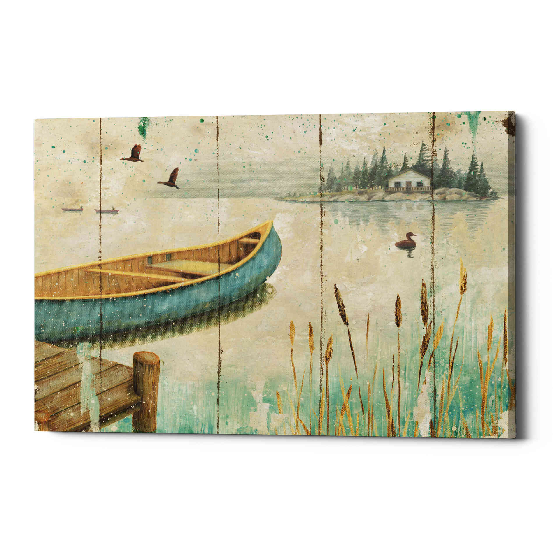 'Waterside V' by Daphne Brissonet, Canvas Wall Art