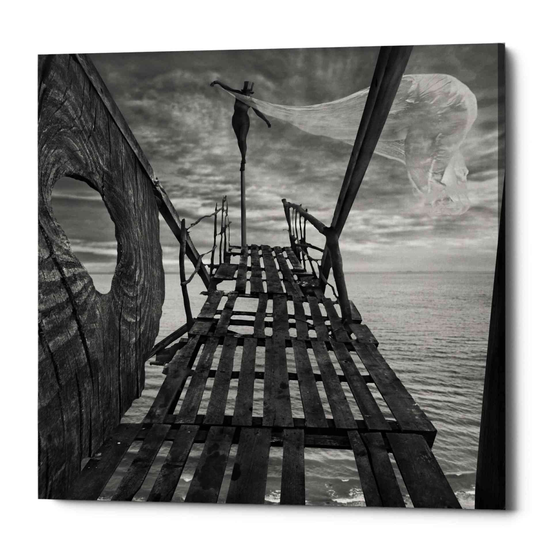 'Black Bridge' by Dariusz Klimczak, Canvas Wall Art
