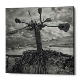 'Gitarodrzew' by Dariusz Klimczak, Canvas Wall Art