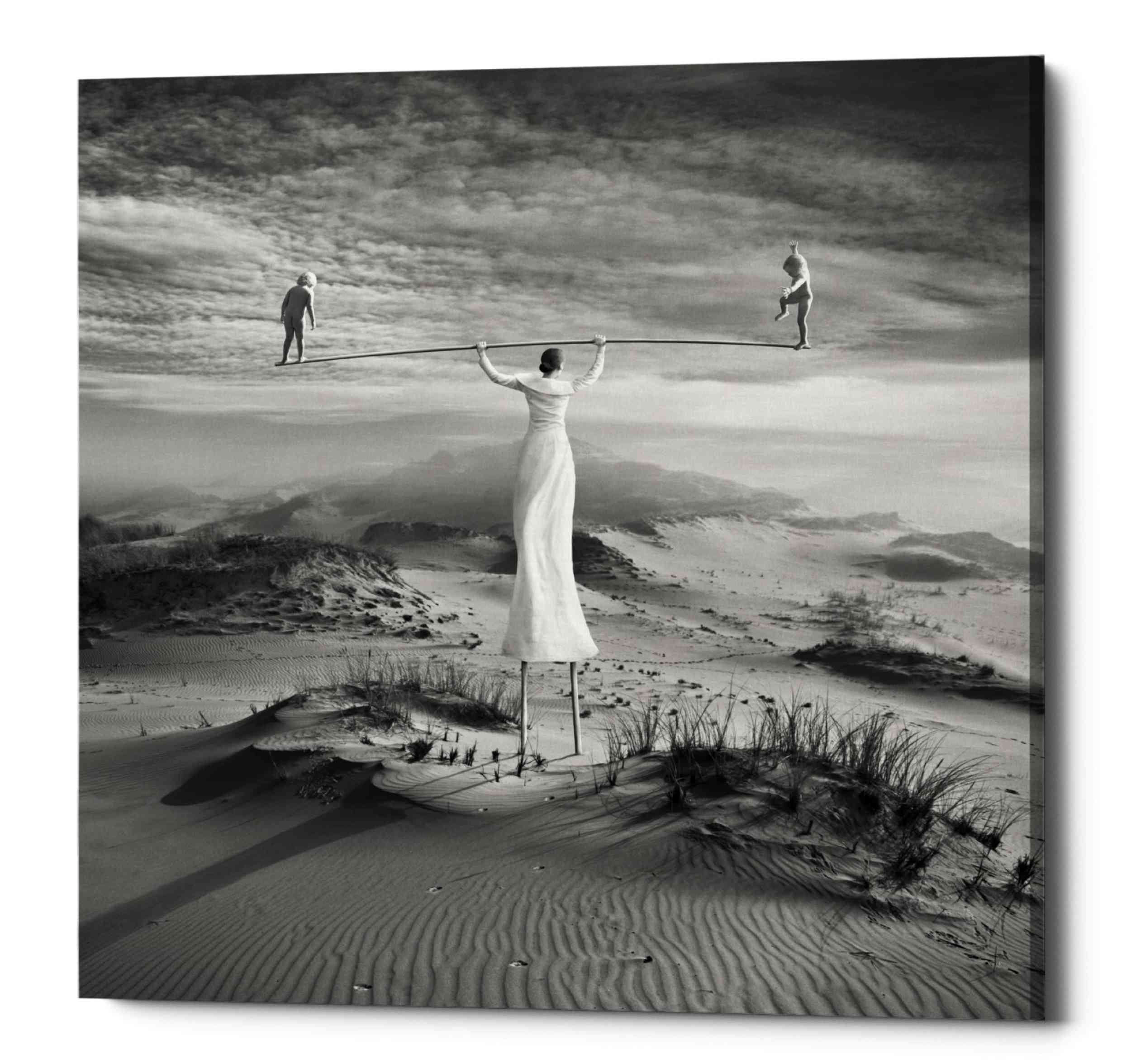 'Twins' by Dariusz Klimczak, Canvas Wall Art
