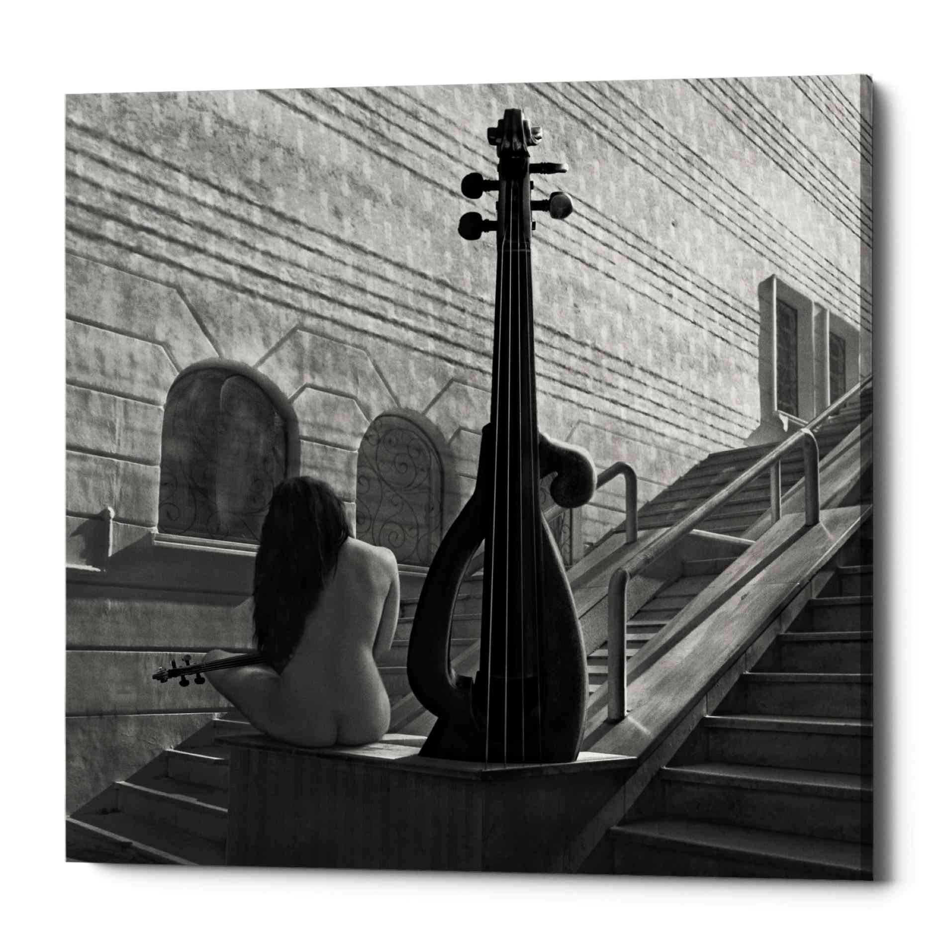 'Violinist' by Dariusz Klimczak, Canvas Wall Art