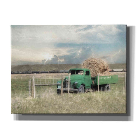 Image of 'Hay for Sale' by Lori Deiter, Canvas Wall Art,Size B Landscape