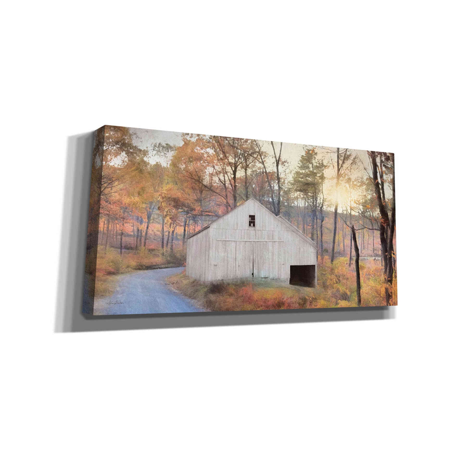 'Fall at the Barn' by Lori Deiter, Canvas Wall Art,Size 2 Landscape