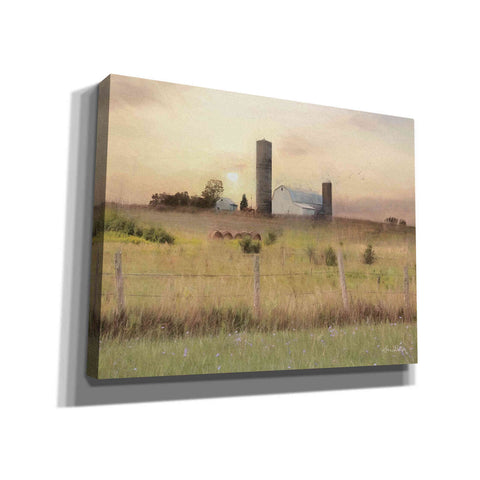 Image of 'Sunset at the Dexter Farm' by Lori Deiter, Canvas Wall Art,Size B Landscape