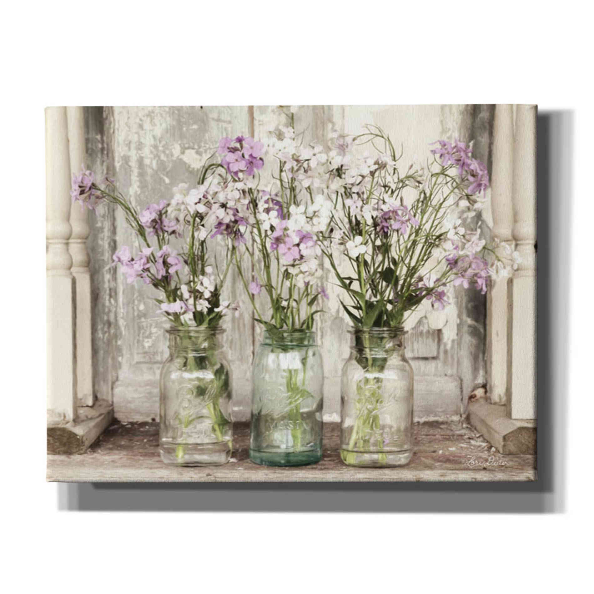 'Roadside Beauties' by Lori Deiter, Canvas Wall Art,Size B Landscape