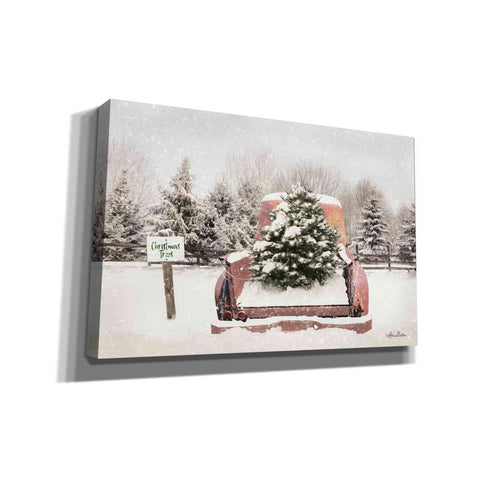 Image of 'Rustic Christmas Trees' by Lori Deiter, Canvas Wall Art,Size A Landscape