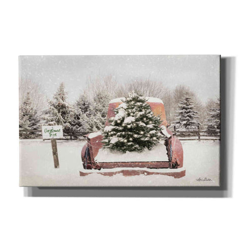 Image of 'Rustic Christmas Trees' by Lori Deiter, Canvas Wall Art,Size A Landscape