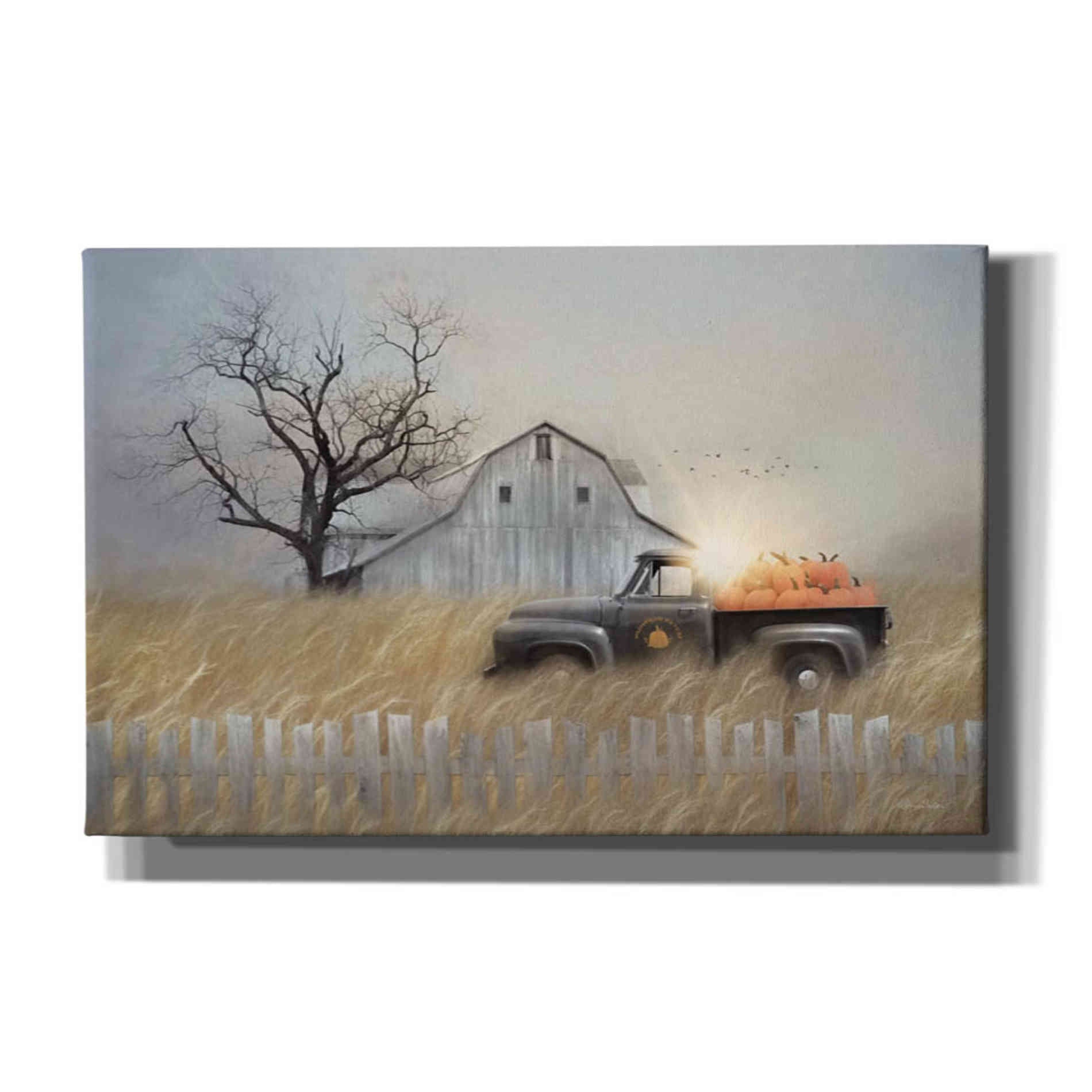 'Fall Pumpkin Harvest' by Lori Deiter, Canvas Wall Art,Size A Landscape