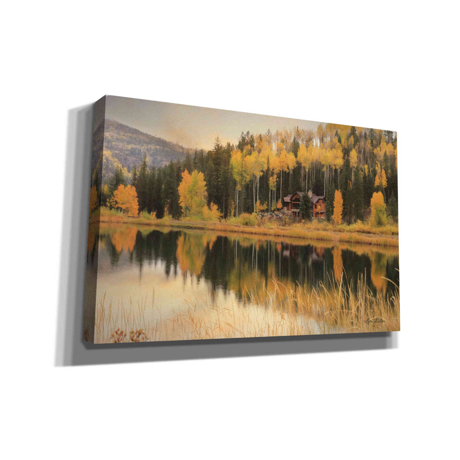 'Durango Reflections' by Lori Deiter, Canvas Wall Art,Size A Landscape