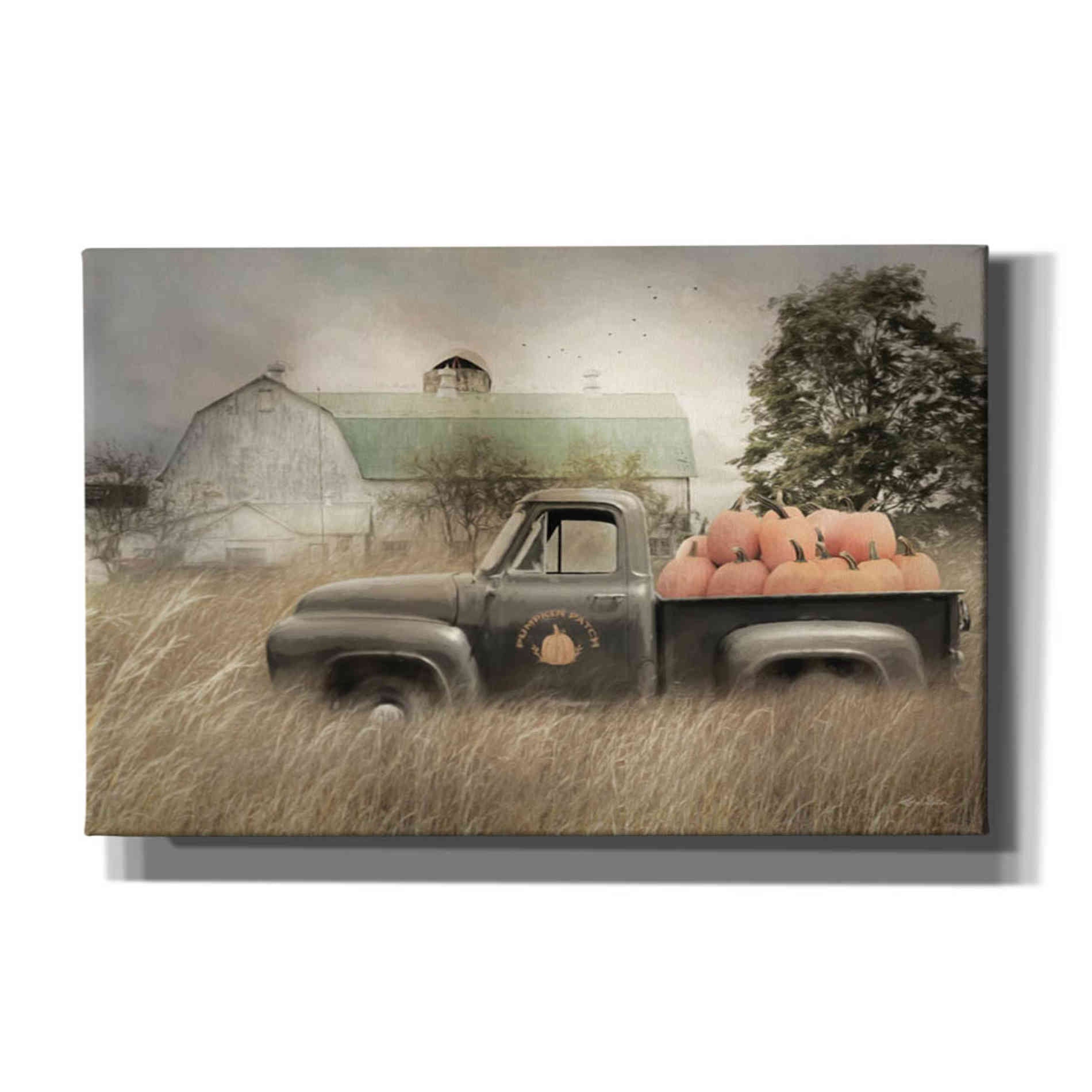 'Happy Harvest Truck' by Lori Deiter, Canvas Wall Art,Size A Landscape