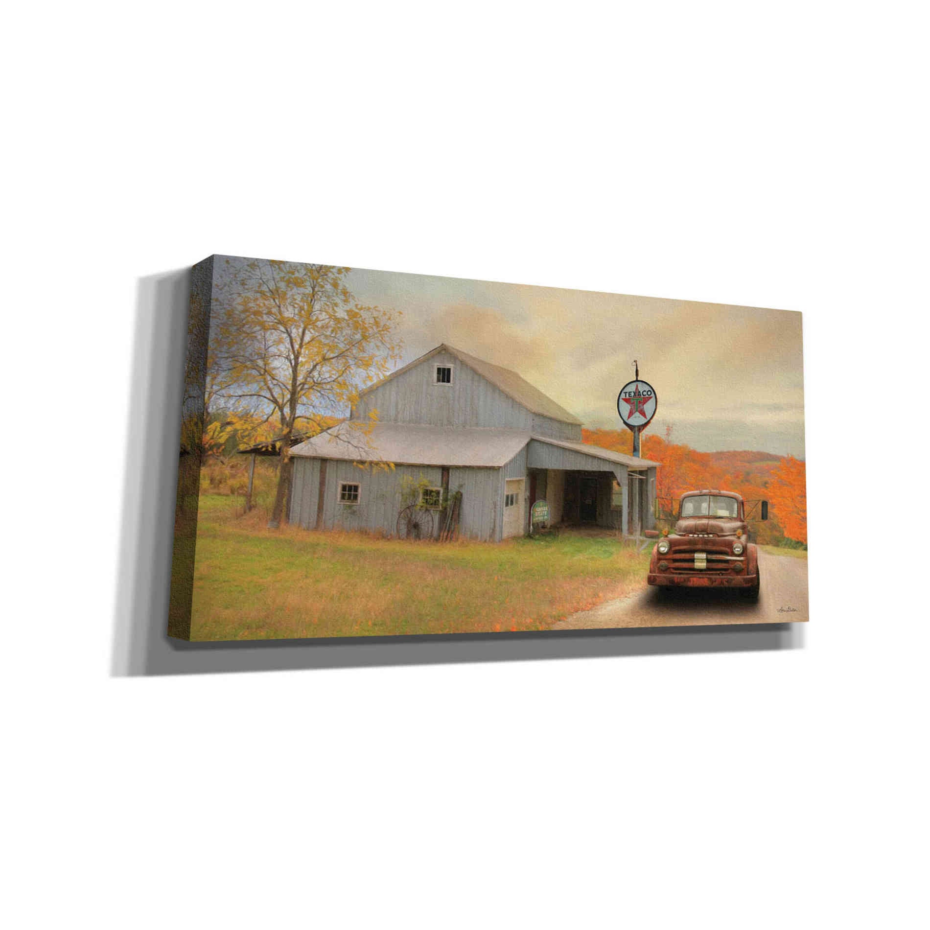 'The Old Station' by Lori Deiter, Canvas Wall Art,Size 2 Landscape
