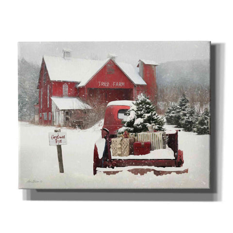 Image of 'Tree Farm Christmas' by Lori Deiter, Canvas Wall Art,Size B Landscape