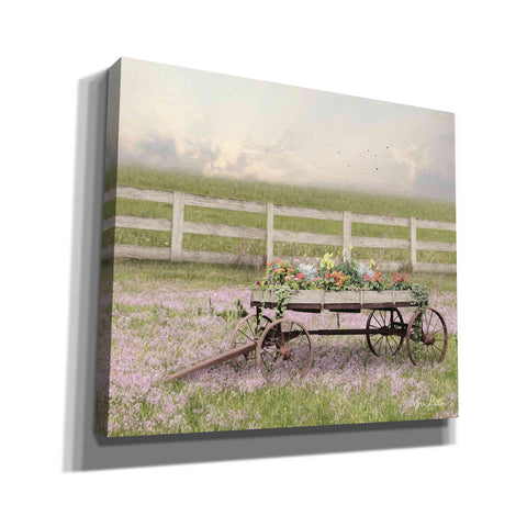Image of 'Country Flower Wagon' by Lori Deiter, Canvas Wall Art