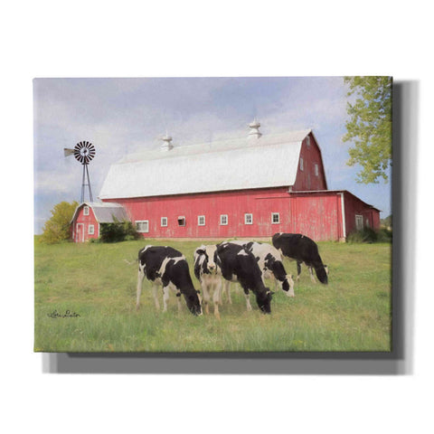 Image of 'Henderson Cows' by Lori Deiter, Canvas Wall Art,Size B Landscape