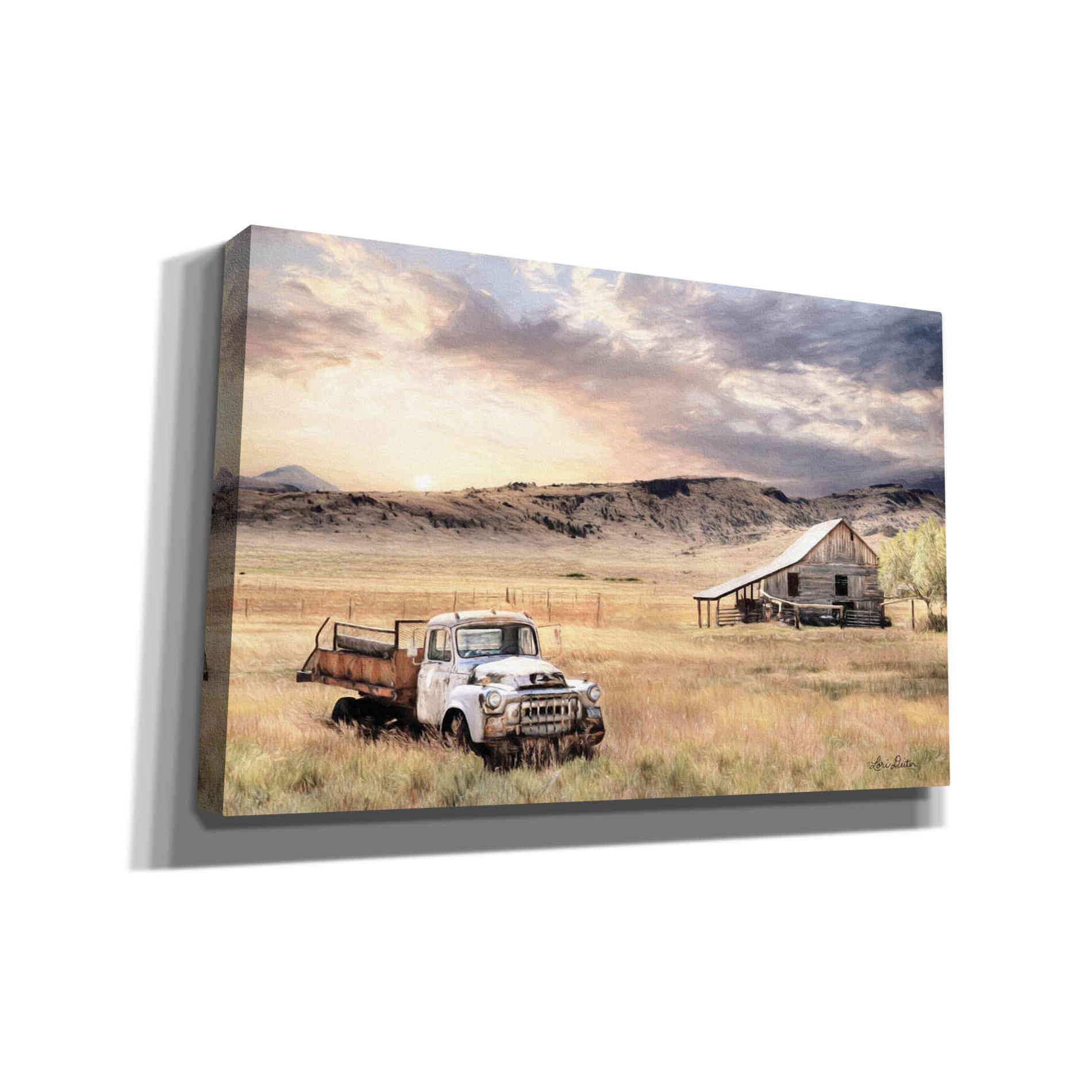 'Route 160' by Lori Deiter, Canvas Wall Art,Size A Landscape