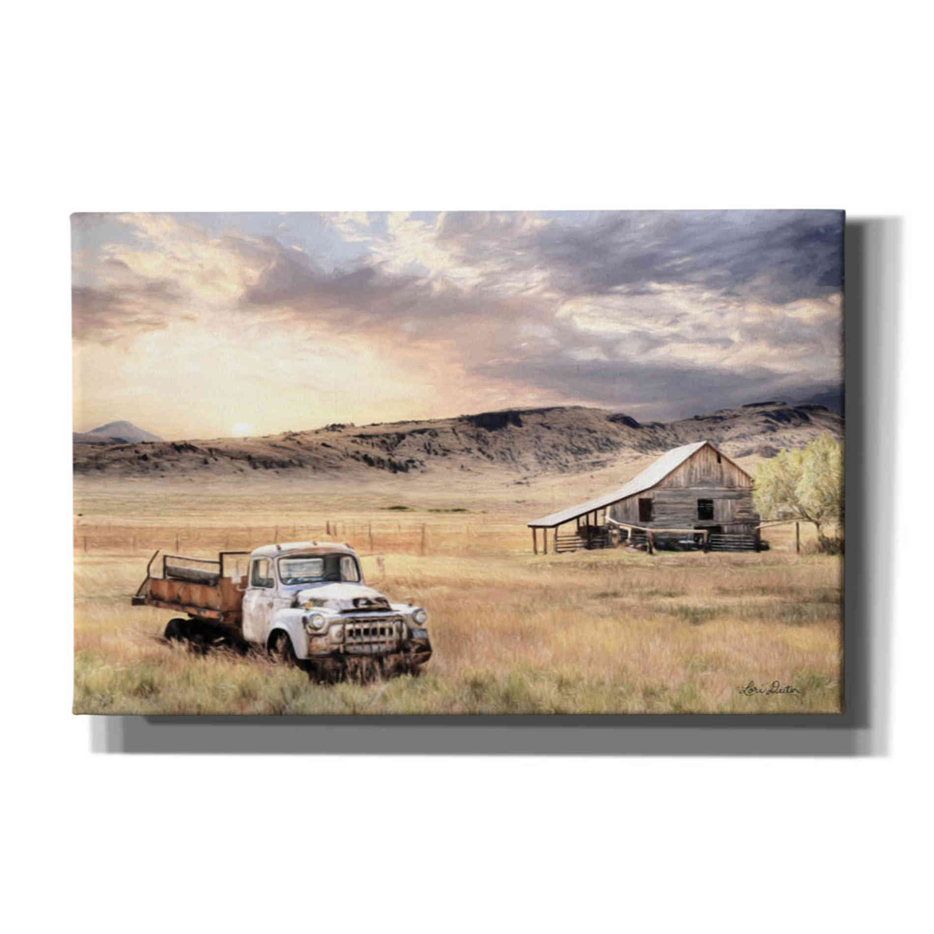 'Route 160' by Lori Deiter, Canvas Wall Art,Size A Landscape