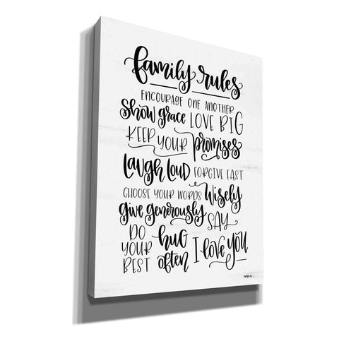 Image of 'Family Rules' by Imperfect Dust, Giclee Canvas Wall Art