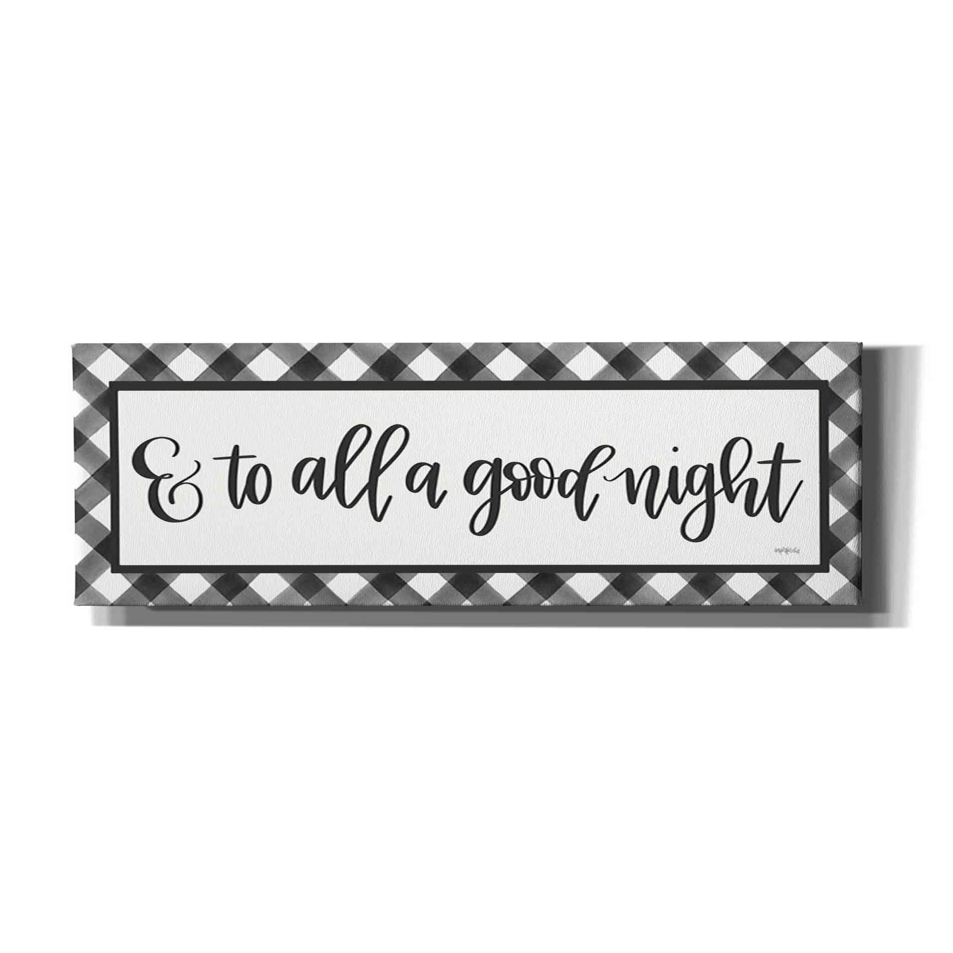 'To All a Good Night' by Imperfect Dust, Giclee Canvas Wall Art