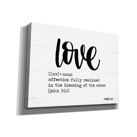 Image of 'Love' by Imperfect Dust, Giclee Canvas Wall Art