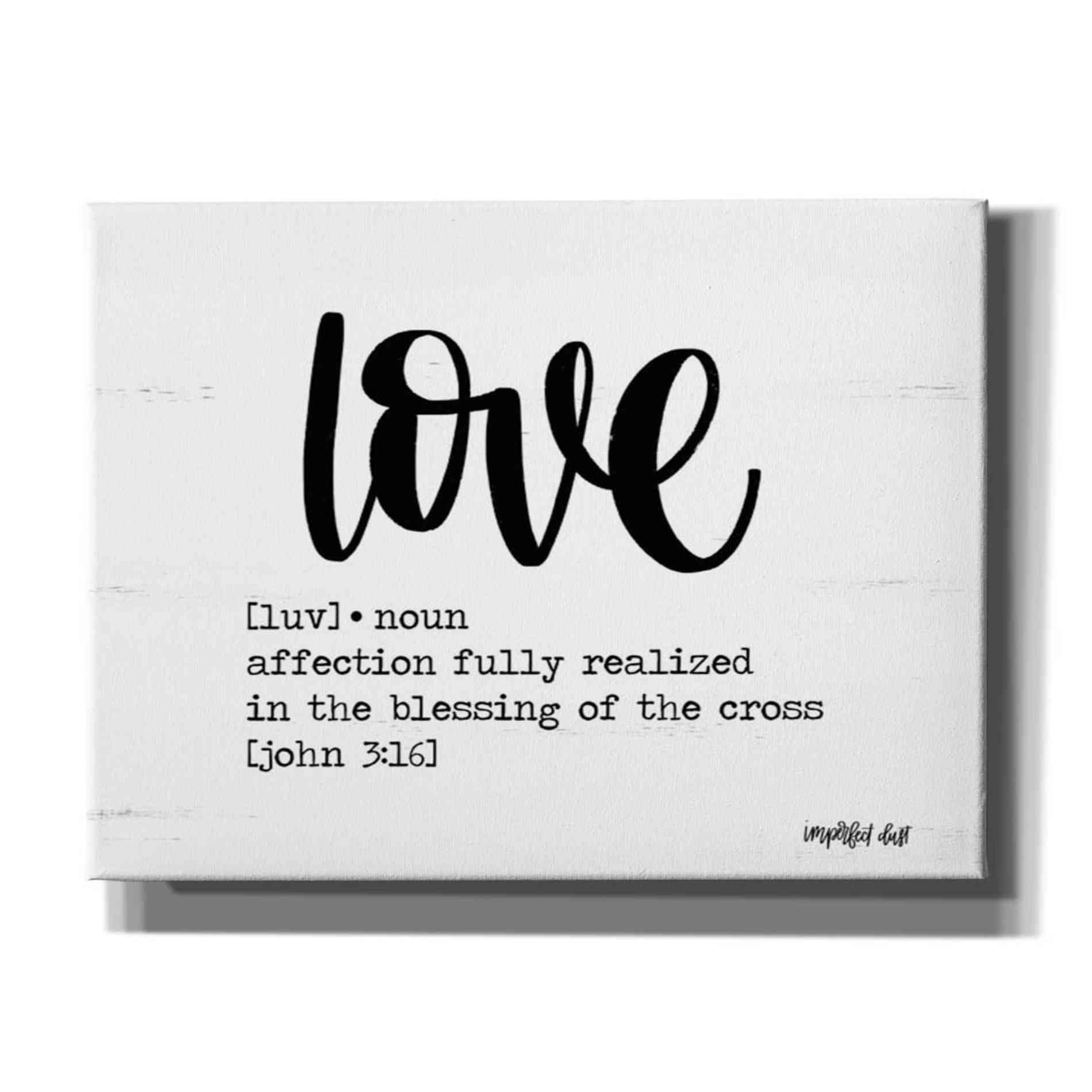 'Love' by Imperfect Dust, Giclee Canvas Wall Art