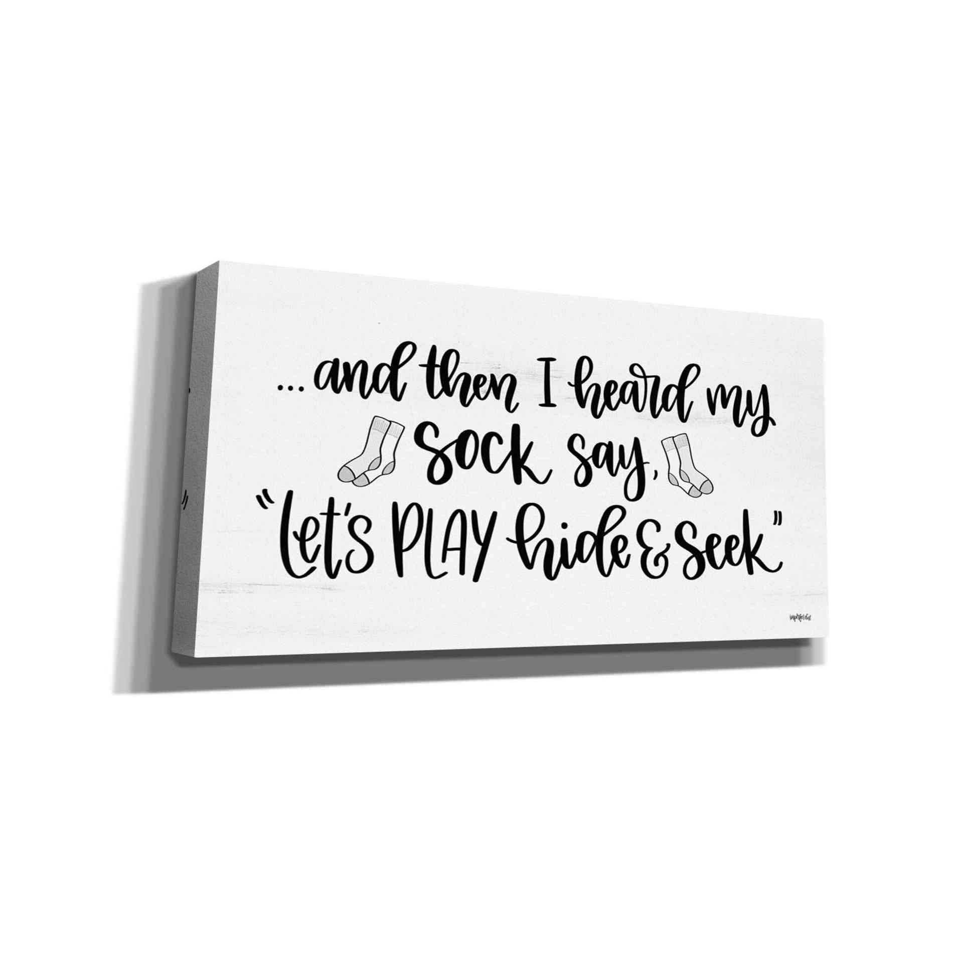 'Sock Seek I' by Imperfect Dust, Giclee Canvas Wall Art