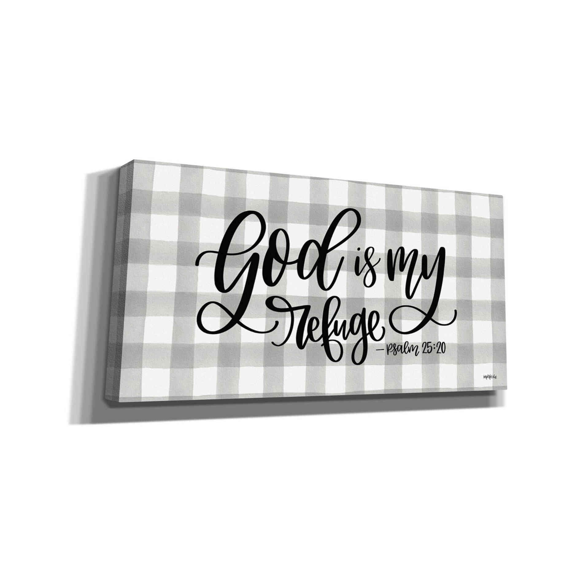 'God is My Refuge' by Imperfect Dust, Giclee Canvas Wall Art