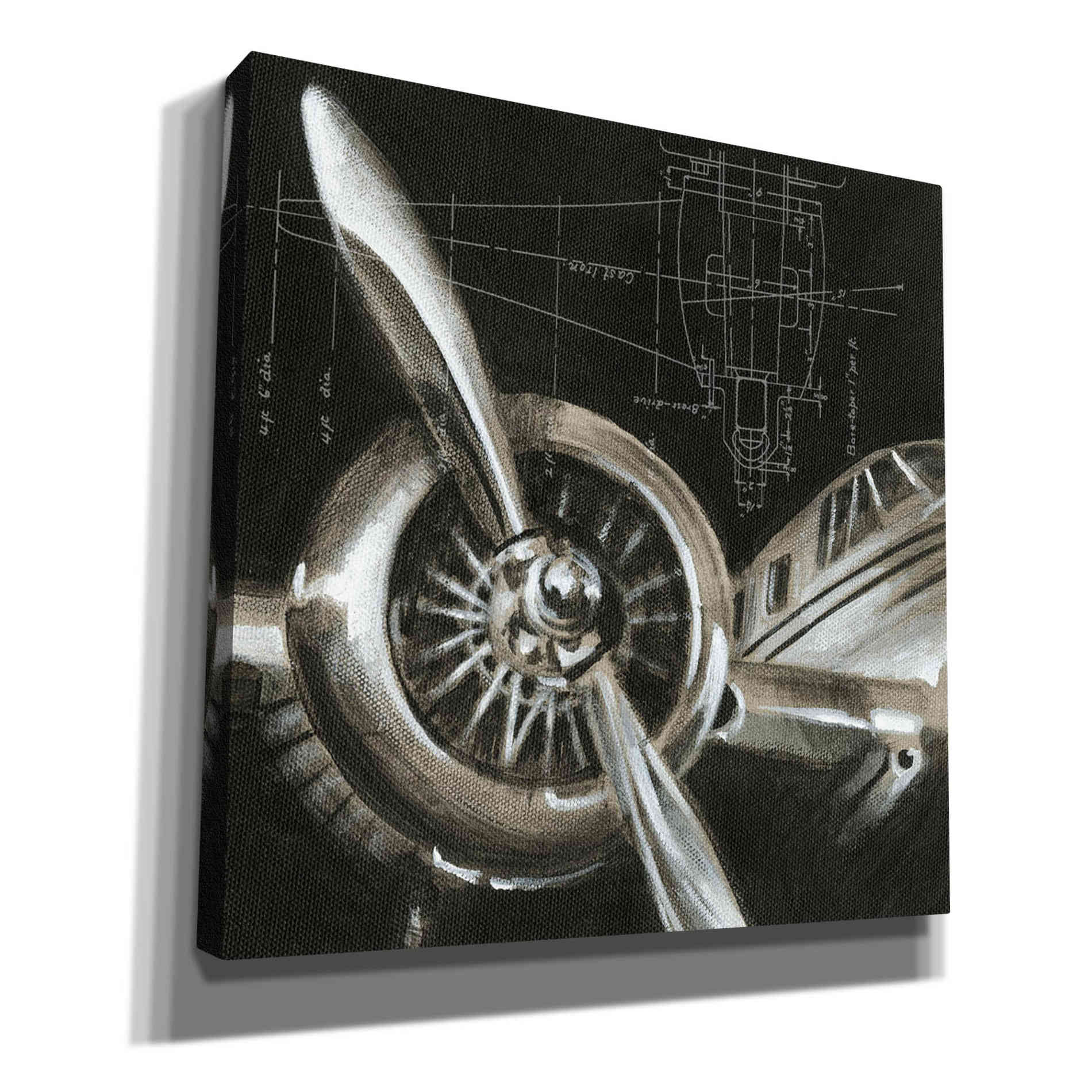 'Aerial Navigation I' by Ethan Harper, Canvas Wall Art,Size 1 Square