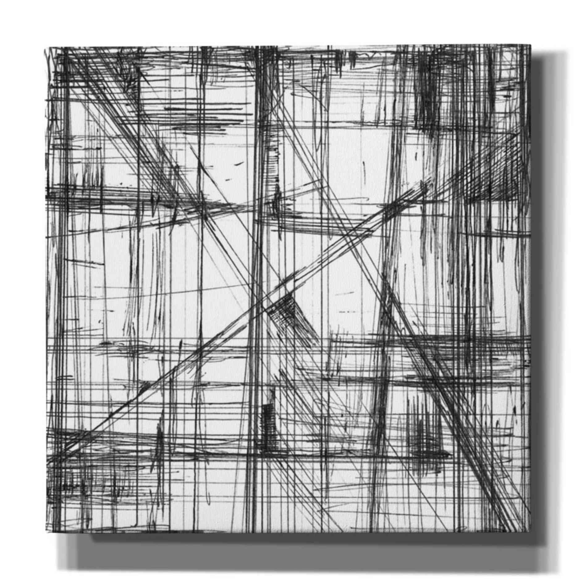 'Intersect II' by Ethan Harper, Canvas Wall Art,,Size 1 Square