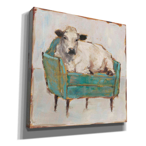 Image of 'Moo-ving In I' by Ethan Harper, Canvas Wall Art,Size 1 Square