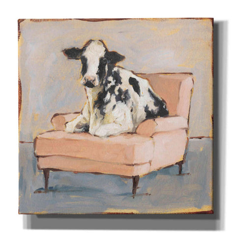 Image of 'Moo-ving In II' by Ethan Harper, Canvas Wall Art,Size 1 Square