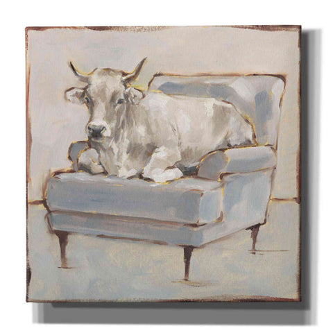 Image of 'Moo-ving In III' by Ethan Harper, Canvas Wall Art,Size 1 Square