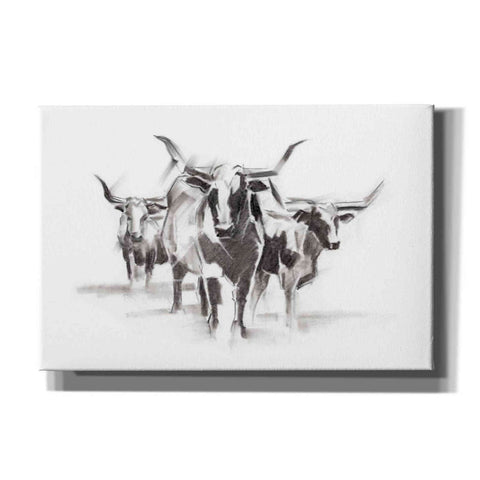 Image of 'Contemporary Cattle I' by Ethan Harper Canvas Wall Art,Size A Landscape