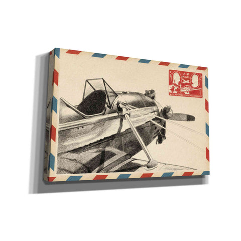 Image of 'Small Vintage Airmail I' by Ethan Harper Canvas Wall Art,Size A Landscape