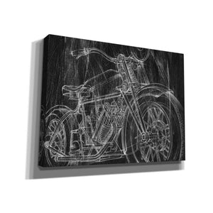 'Motorcycle Mechanical Sketch I' by Ethan Harper Canvas Wall Art,Size B Landscape