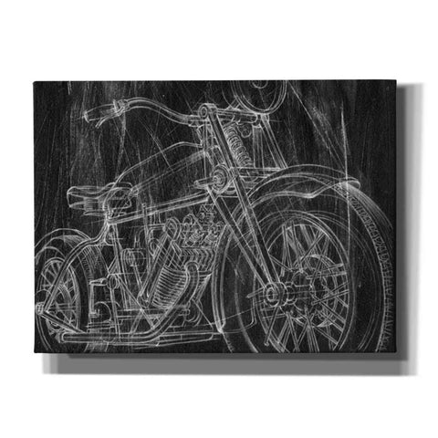 Image of 'Motorcycle Mechanical Sketch I' by Ethan Harper Canvas Wall Art,Size B Landscape