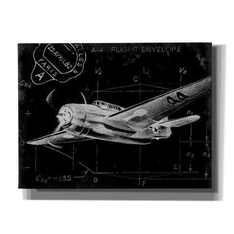 Image of 'Flight Schematic II' by Ethan Harper Canvas Wall Art,Size B Landscape