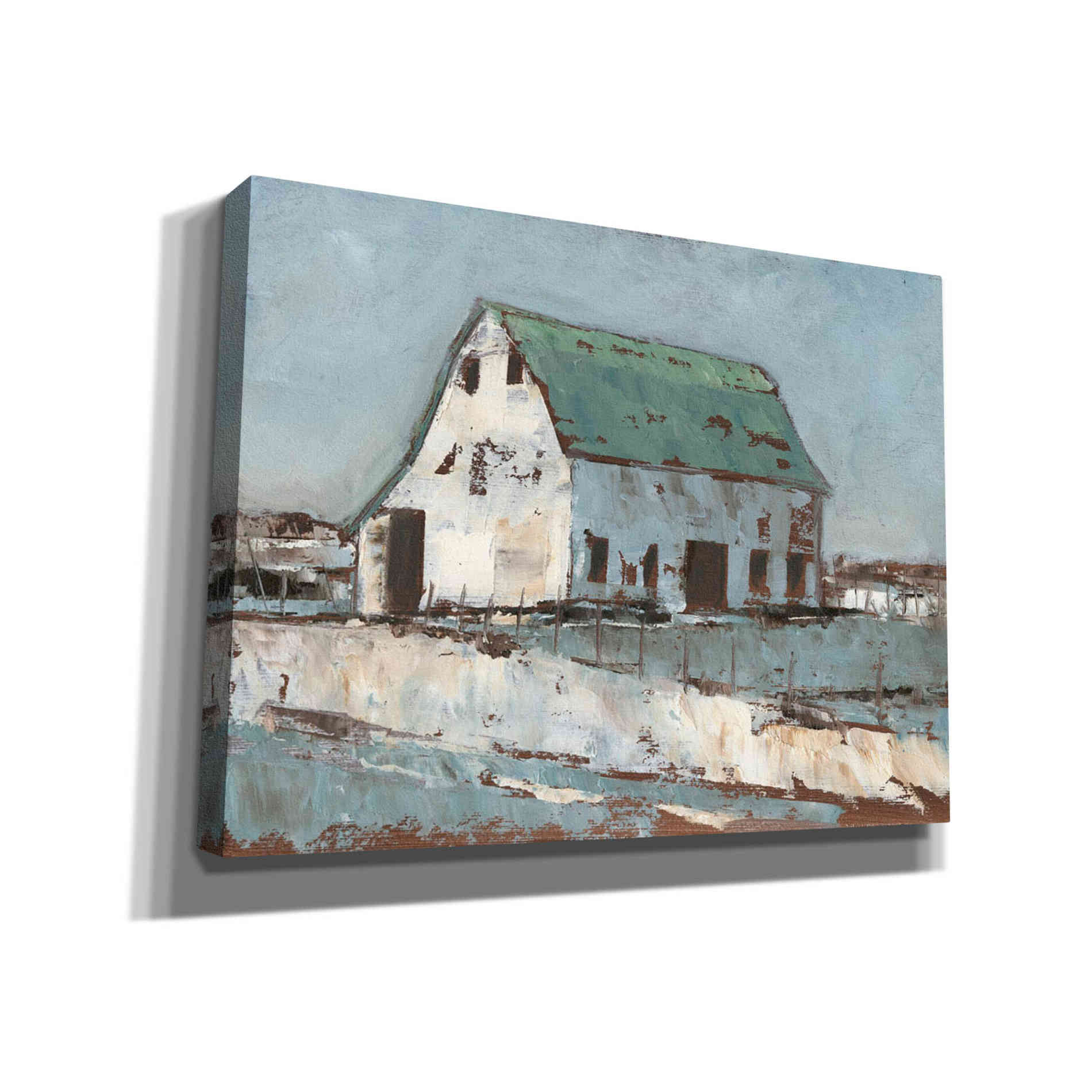 'Plein Air Barn II' by Ethan Harper Canvas Wall Art,Size B Landscape