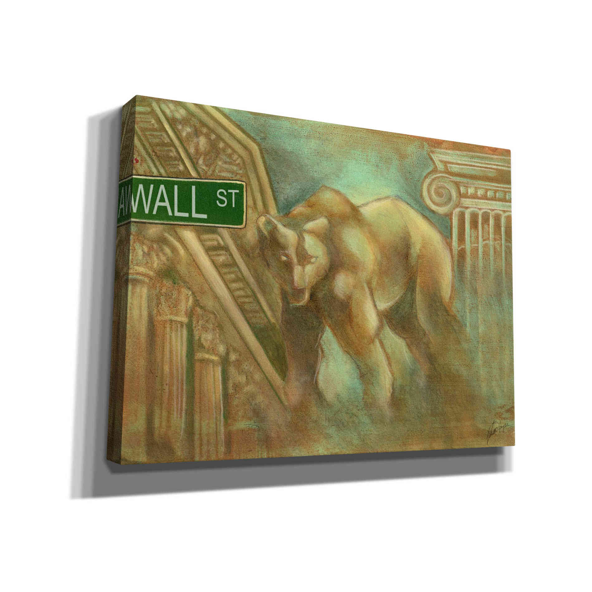 'Bear Market' by Ethan Harper Canvas Wall Art,Size B Landscape