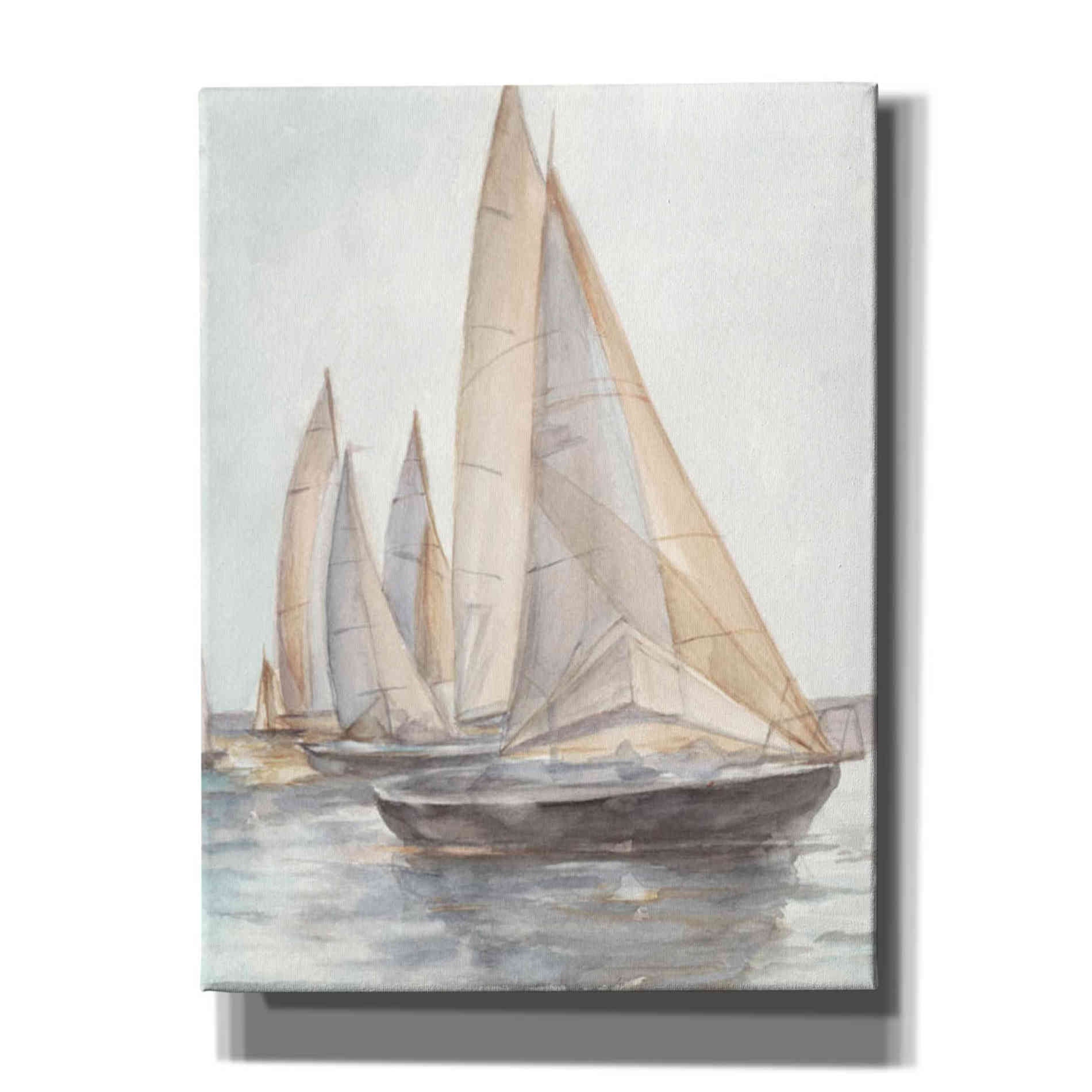'Plein Air Sailboats II' by Ethan Harper Canvas Wall Art,Size B Portrait