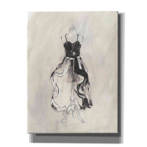 Image of 'Black Evening Gown II' by Ethan Harper Canvas Wall Art,Size C Portrait