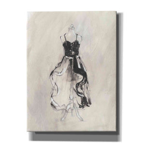 'Black Evening Gown II' by Ethan Harper Canvas Wall Art,Size C Portrait