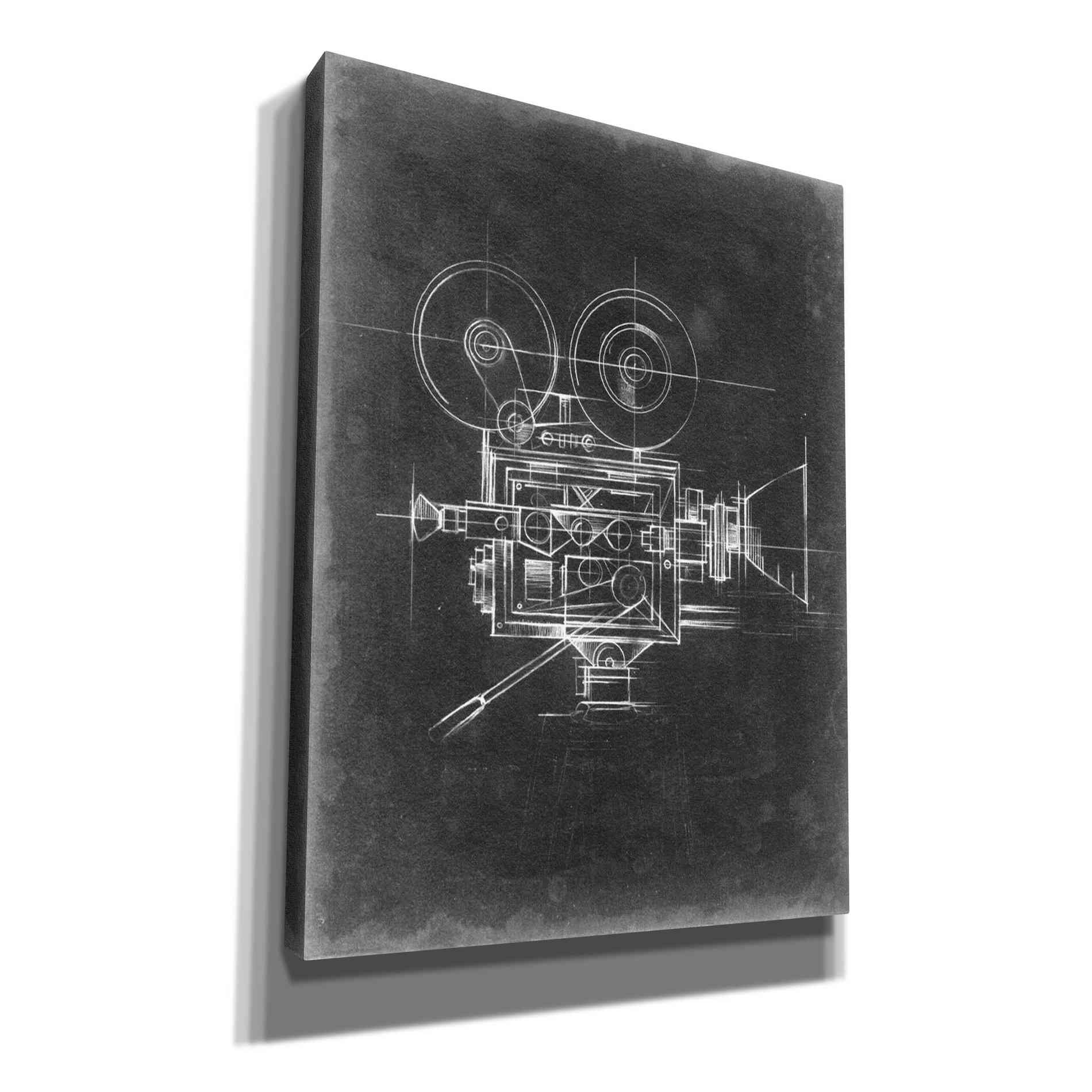'Camera Blueprints II' by Ethan Harper Canvas Wall Art,Size C Portrait