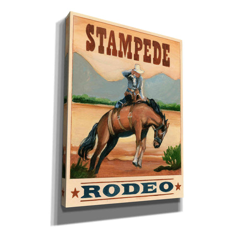Image of 'Stampede Rodeo' by Ethan Harper Canvas Wall Art,Size B Portrait