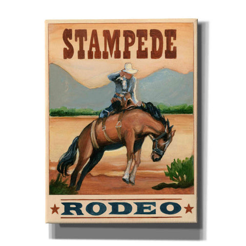 Image of 'Stampede Rodeo' by Ethan Harper Canvas Wall Art,Size B Portrait